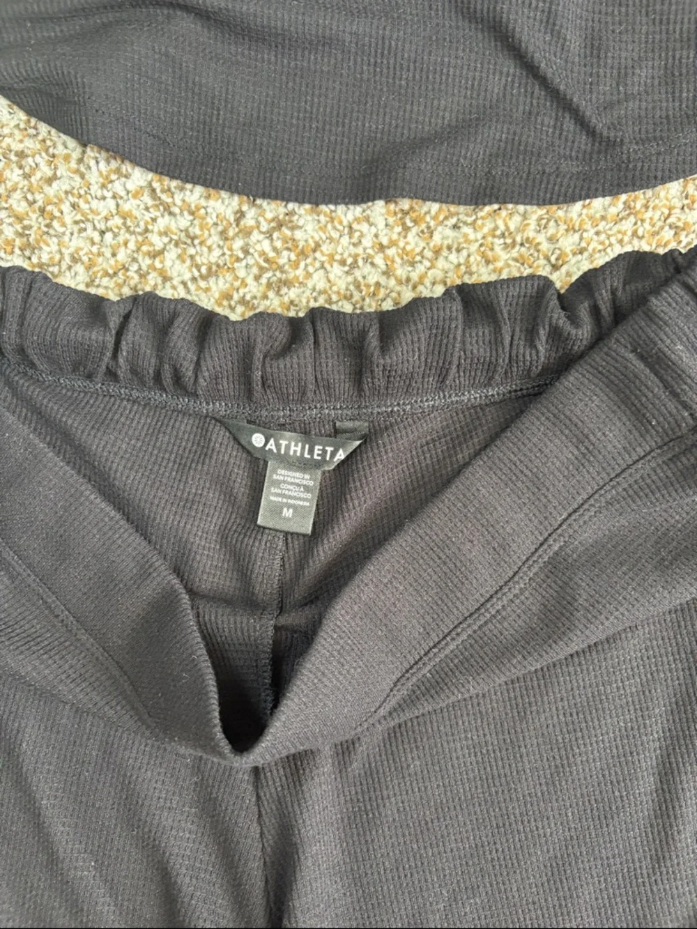 NEW Athleta Wind Down Sleep Set Black Medium - Picture 5 of 6